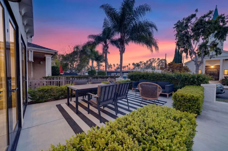 At Dusk at 608 Heliotrope Avenue, Corona del Mar
