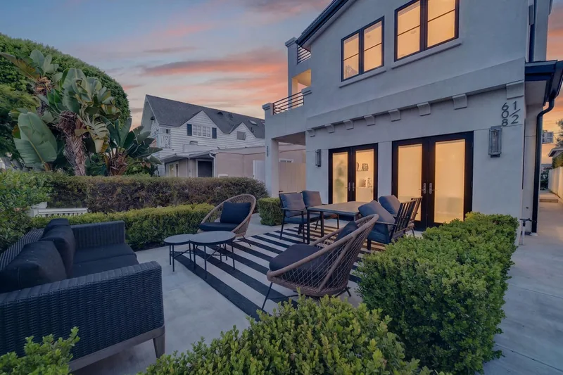 At Dusk at 608 Heliotrope Avenue, Corona del Mar